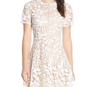 Cute Chelsea28 Floral Lace A-Line Dress
